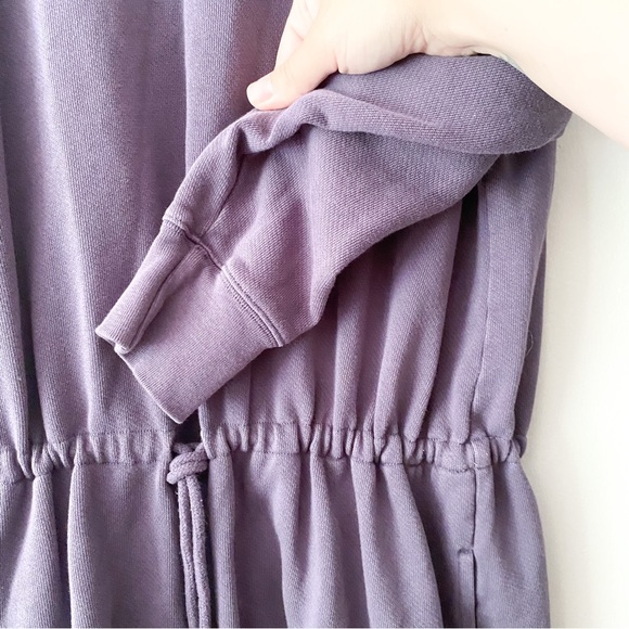Wilfred Free Shirt Dress Long Sleeve Pockets Crew Neck Purple Size Medium - Picture 4 of 9